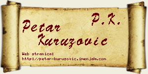 Petar Kuruzović vizit kartica